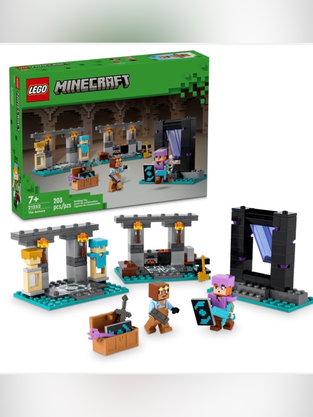 New LEGO Minecraft 21252 The Armory Factory Sealed Retired